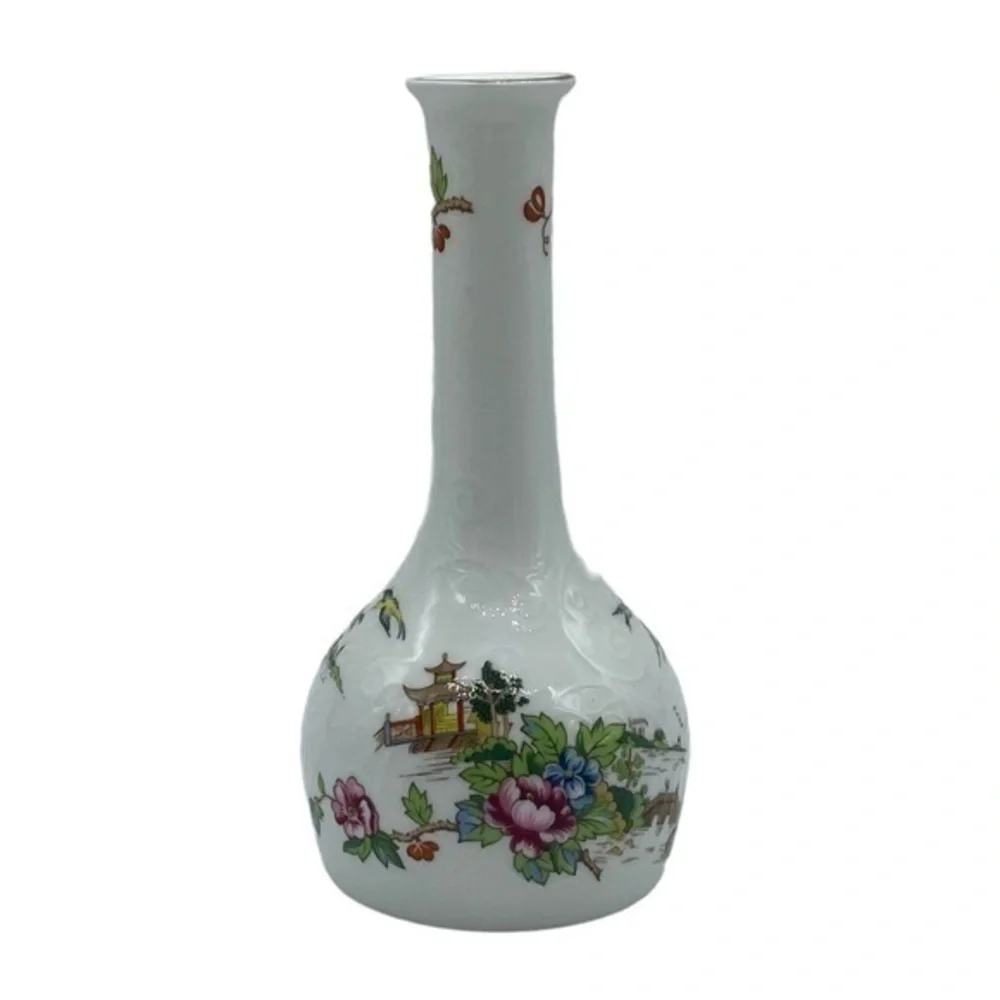 Staffordshire Pagoda Fine Bone China Bud Vase Made in England